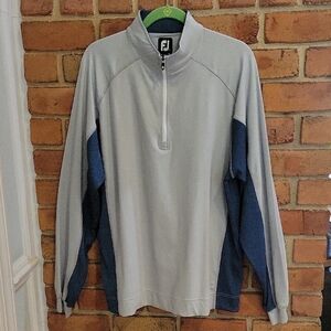 FootJoy Gray and Blue Windbreaker Jacket